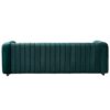 Contemporary Velvet Sofa Couch For Living Room - Green - Image 4