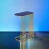 Aviena - Display & Utility Functioned Accent Table - Blue / Gold - Image 7