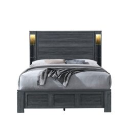 Aya - Queen Bed - Dark Gray