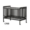 Crib 3 In 1 Convertible, Made Of Sustainable Pinewood, Non Toxic Finish, Comes With Locking Wheels, Wooden Nursery Furniture - Storm Black - Image 10