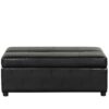 Twin Size Folding Ottoman Sleeper Bed With Mattress Convertible Guest Bed - Black - Image 7