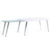 Patina - Coffee Table - White / Chrome - Image 6