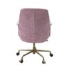 Hamilton - Top Grain Leather Office Chair - Pink - Image 2