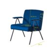 Cloth Leisure - Metal Frame Recliner, For Living Room And Bedroom - Blue - Image 7