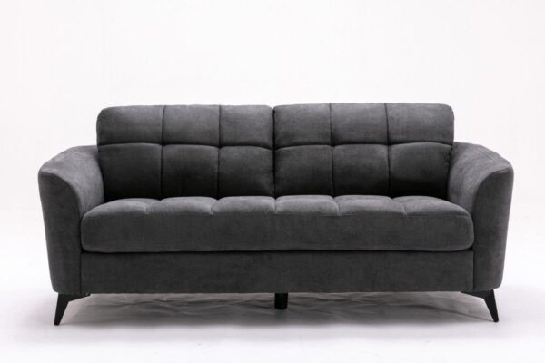 Callie - Woven Fabric Sofa - Gray