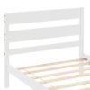 Twin Bed With Headboard And Footboard - White - Image 4