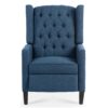 Manual Wing Chair Recliner - Blue - Image 5