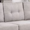 Dalia - Linen Modern Sectional Sofa With Right Facing Chaise - Light Gray - Image 3