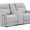 Eco - Console Reclining Loveseat - Gray - Image 3