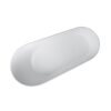 Solid Surface Stone Resin Oval Shape Soaking Bathtub With Overflow For The Bathroom - Matte White - Image 3