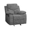 Kalen - Chenille 3 Piece Recliner Living Room Set - Gray - Image 7