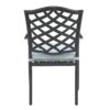 Aluminum 7 Piece Rectangular Dining Set With 6 Arm Chairs - Light Blue - Image 5