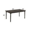 Claudia II - Weathered Dining Table - Gray - Image 5