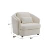 Mariko - Linen 3 Pieces Living Room Set - Beige - Image 14