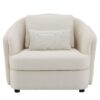 Mariko - Linen 3 Pieces Living Room Set - Beige - Image 3