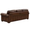 Brookfield-Top Grain Leather Sofa Couch - Caramel - Image 2