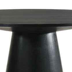 Froja - Manufactured Wood Round Dining Table - Black