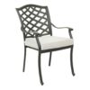 7 Piece Rectangular Dining Set With 6 Arm Chairs - Cast Silver - Image 2