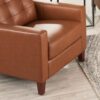 Aiden - Leather Chair - Brown - Image 4