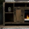 Joshua Creek - Electric Fireplace, TV Stand For TVs Up To 95" - Barnwood - Image 5