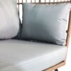 Outdoor Garden Wicker Egg Chair And Footstool Patio Chaise, With Cushions, Outdoor Indoor Basket Chair - Blue / Neutral - Image 12