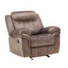 Zubaida - Two Tone Velvet 3 Piece Recliner Living Room Set - Chocolate - Image 8