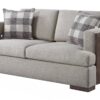 Niamey - Loveseat With 2 Toss Pillows - Walnut - Image 2