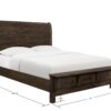 Verna - King Sleigh Bed - Brown - Image 6
