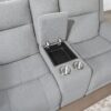 Eco - Console Reclining Loveseat - Gray - Image 4