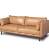 Modern Leather Sofa - Camel - Image 2