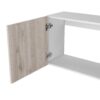 Wall Cabinet Two Doors, Two Internal Shelves - White / Light Gray - Image 6