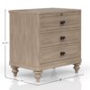 King Panel Bedroom Set With 3 Drawer Nightstand, Casual Dresser, Cane Mirror, 3 Drawer Cane Front Chest And Bench - Sand - Image 23