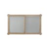 Frosted Glass Top Cocktail Table With Casters - Sand - Image 3