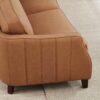Aria-Top Grain Leather Sofa Couch - Brown - Image 3