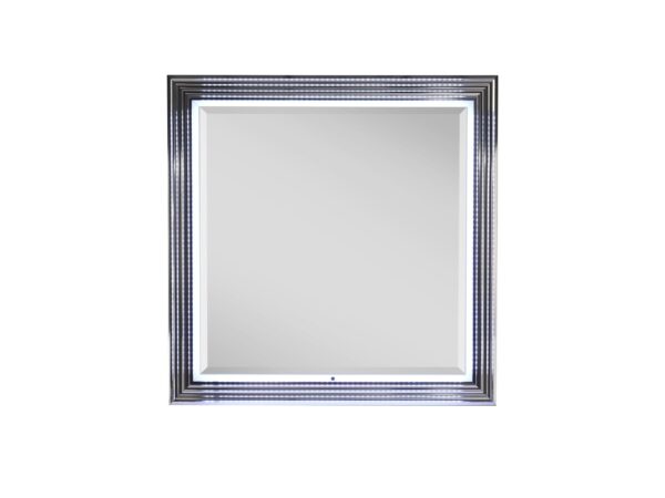 Moon - Smooth Mirror With LED - White