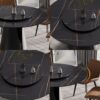 53.15" Round Modern Artificial Stone Carbon Steel Base Dining Table, Can Accommodate 6 People - Black / Gold - Image 3