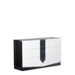 Vios - Zebra High Gloss Dresser - White
