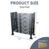 4 X 2 Ft Air Conditioner Fence For Outdoor Units, Metal Privacy Fence Cover, Perfect To Conceal Air Conditioning Units - Charcoal - Image 6