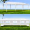 10X30' Wedding Party Canopy Tent Outdoor Gazebo With 8 Removable Sidewalls - White - Image 10