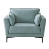 Mesut - Top Grain Leather Chair - Green - Image 3
