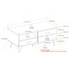 Modern Hairpin Leg Coffee Table - Slate Gray - Image 2