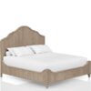 King Panel Bedroom Set With 3 Drawer Nightstand, Casual Dresser, Cane Mirror, 3 Drawer Cane Front Chest And Bench - Sand - Image 17