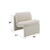 Jaeda - Boucle 3 Pieces Living Room Set - Beige - Image 10