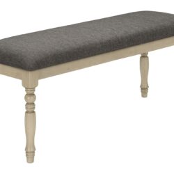 Bench, Rectangular, Upholstered, Transitional - Gray