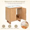 Bathroom Vanity Set With Sink, Combo Cabinet, Bathroom Storage Cabinet, Solid Wood Frame - Burly Wood - Image 7