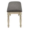 Bench, Rectangular, Upholstered, Transitional - Gray - Image 3