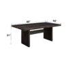 Jaramillo - Rustic Dining Table - Espresso / Gold - Image 7