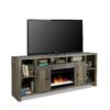 Joshua Creek - Electric Fireplace, TV Stand For TVs Up To 95" - Barnwood - Image 2