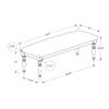 Bench, Rectangular, Upholstered, Transitional - Gray - Image 11