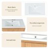 Bathroom Vanity Set With Sink, Combo Cabinet, Bathroom Storage Cabinet, Solid Wood Frame - Burly Wood - Image 8